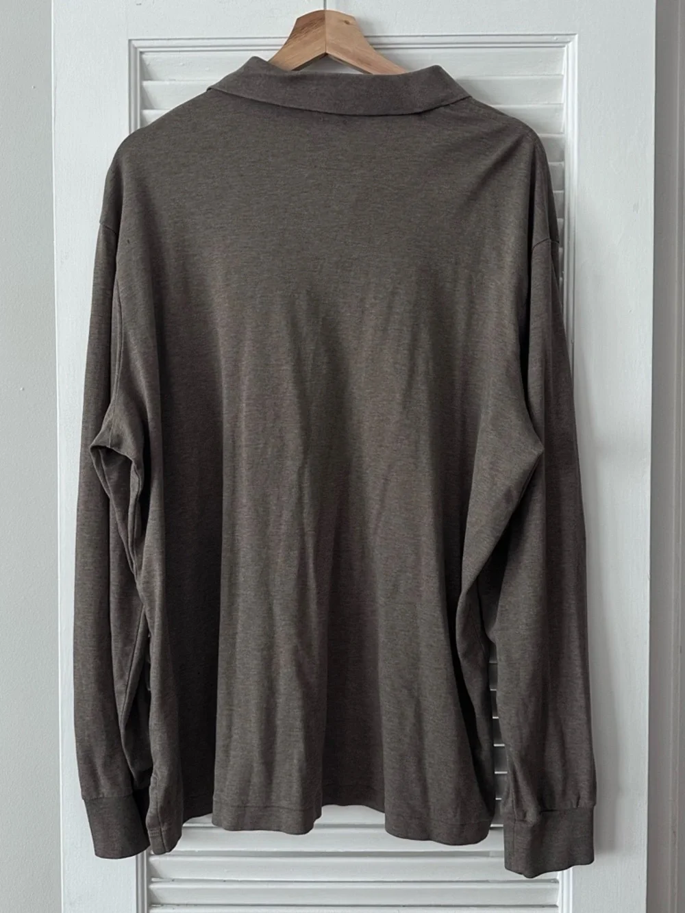 Polo Ralph Lauren Classic Fit long sleeve polo shirt, brown, XL - Picture 6 of 6